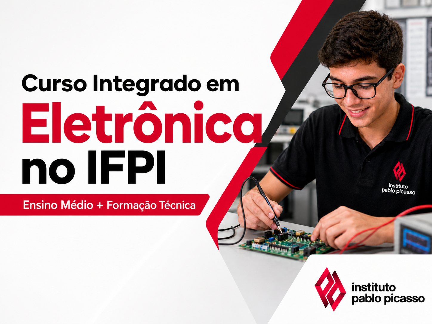 O que é o curso integrado ao Ensino Médio em Eletrônica no IFPI?