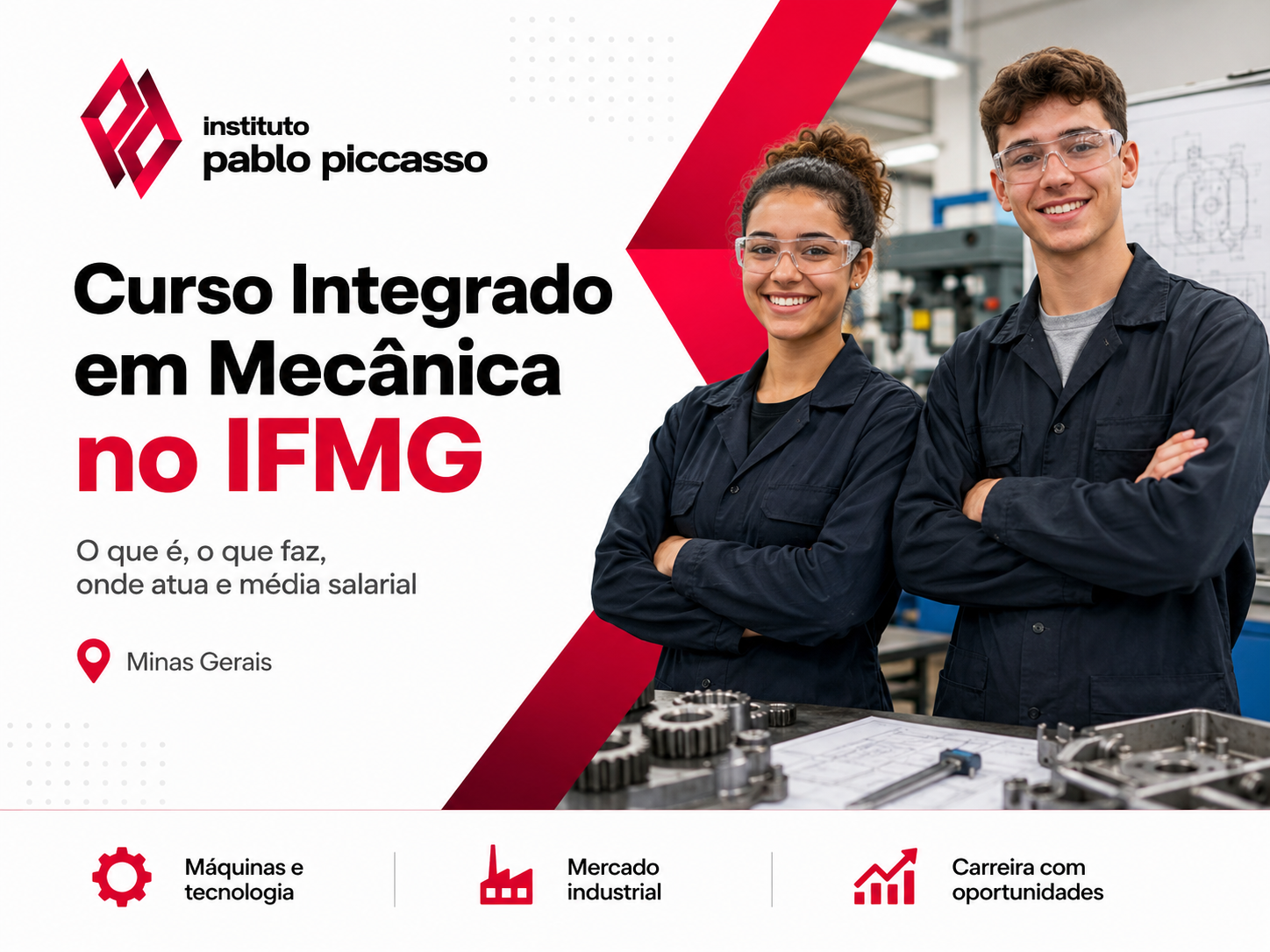 Curso Técnico Integrado em Mecânica no IFMG: o que é, o que faz, onde atua e média salarial