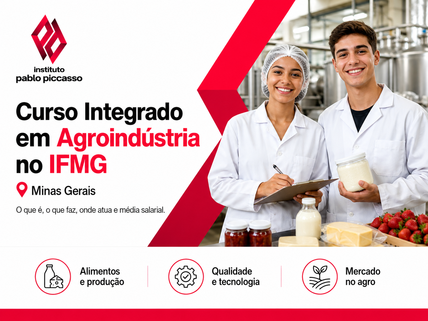 Curso Técnico Integrado em Agroindústria no IFMG: o que é, o que faz, onde atua e média salarial