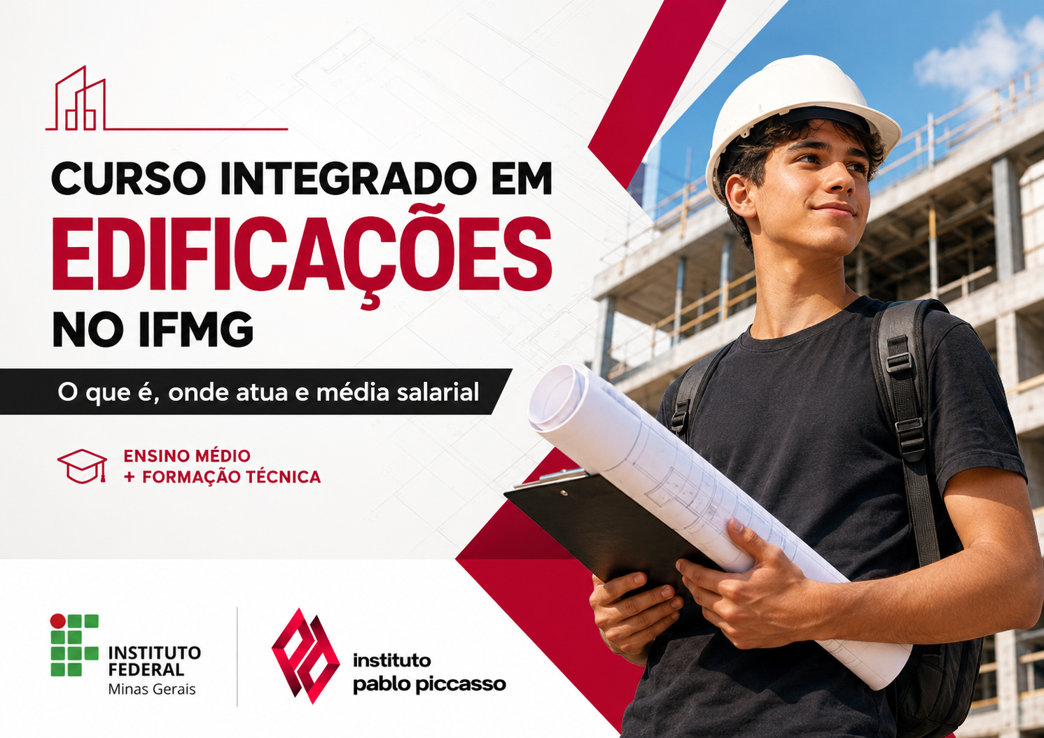 Curso Técnico Integrado em Edificações no IFMG: o que é, o que faz, onde atua e média salarial