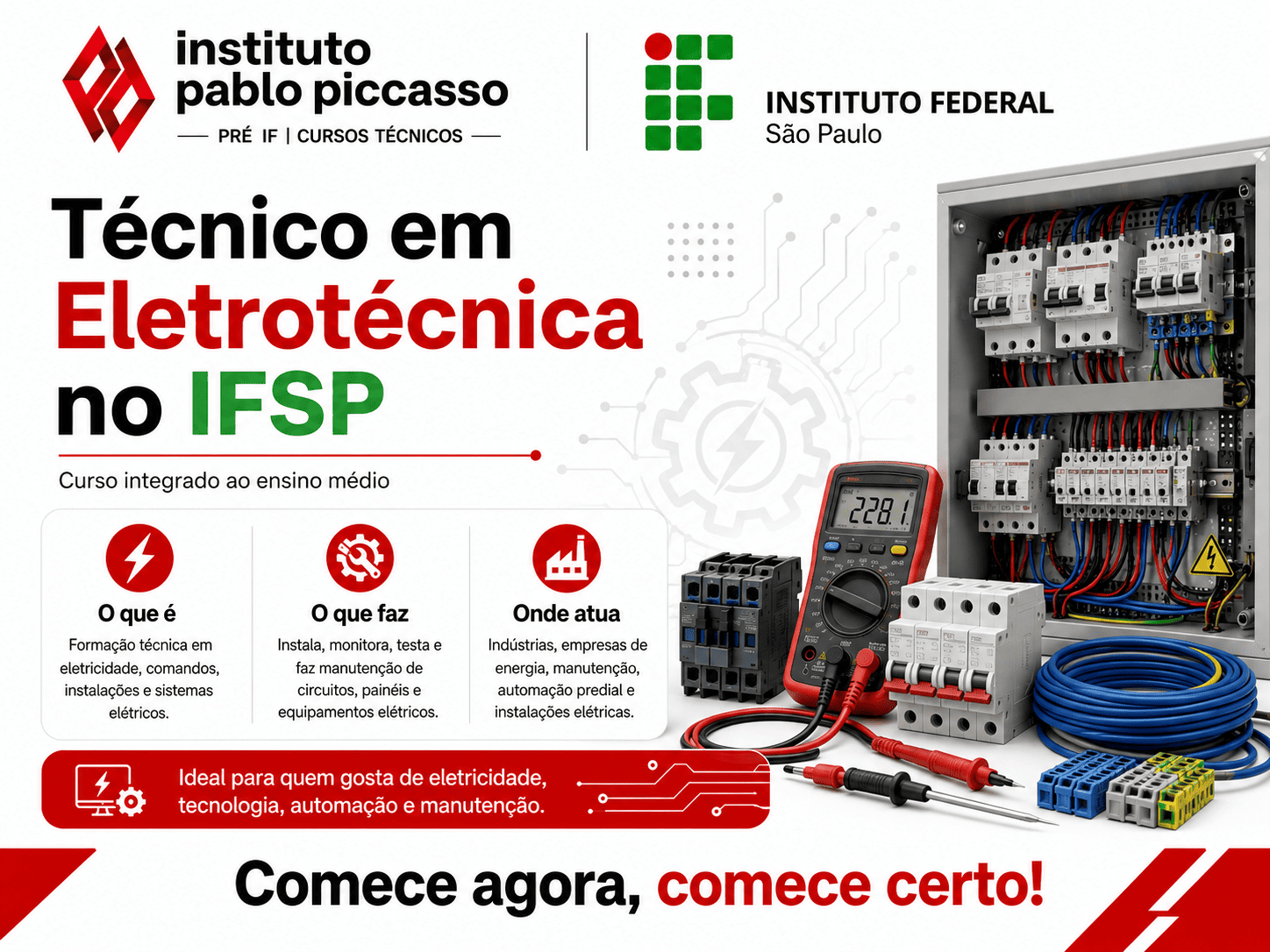 Curso Técnico em Eletrotécnica integrado ao ensino médio no IFSP