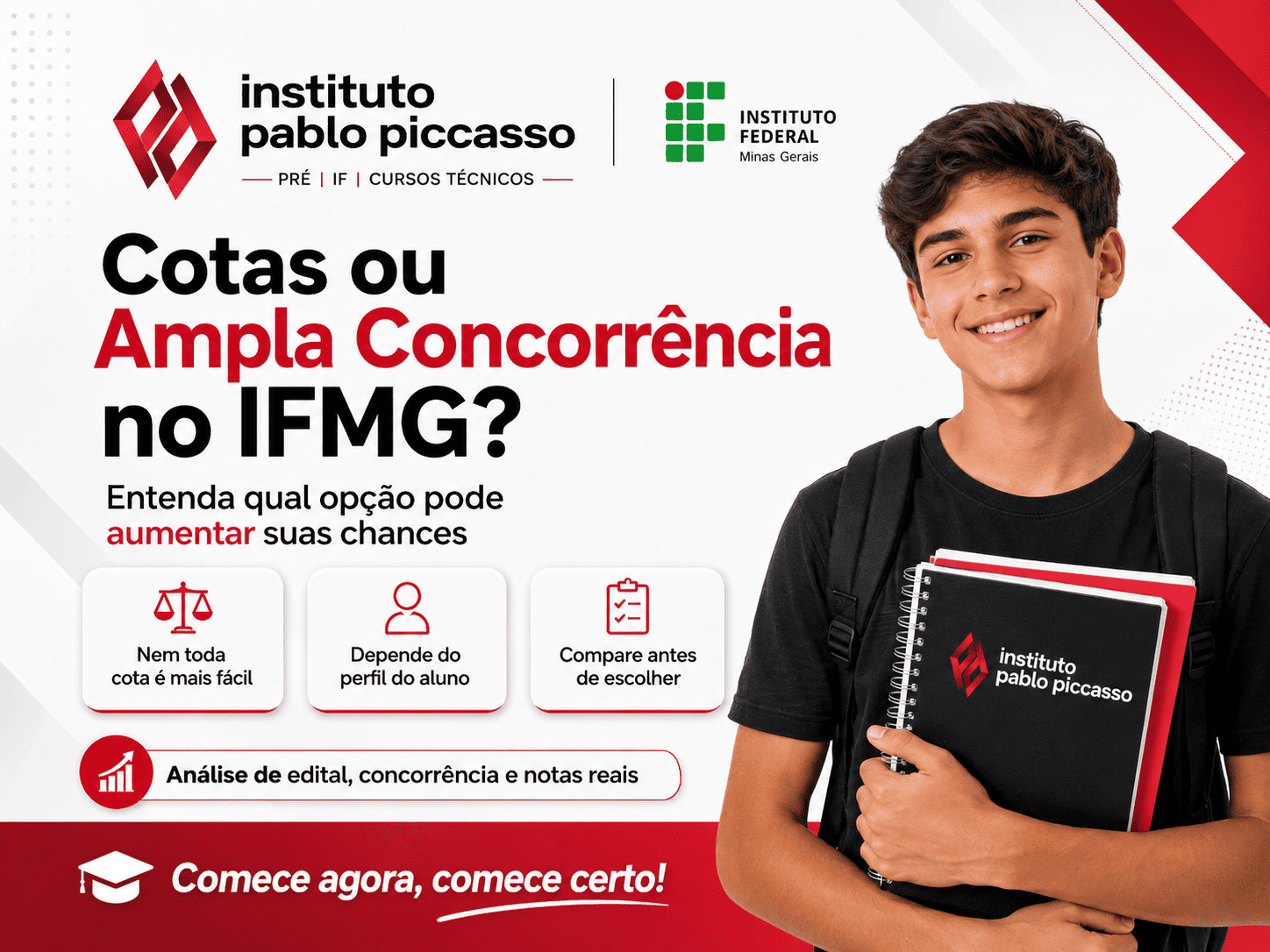 Cotas ou ampla concorrência no IFMG: qual escolher?