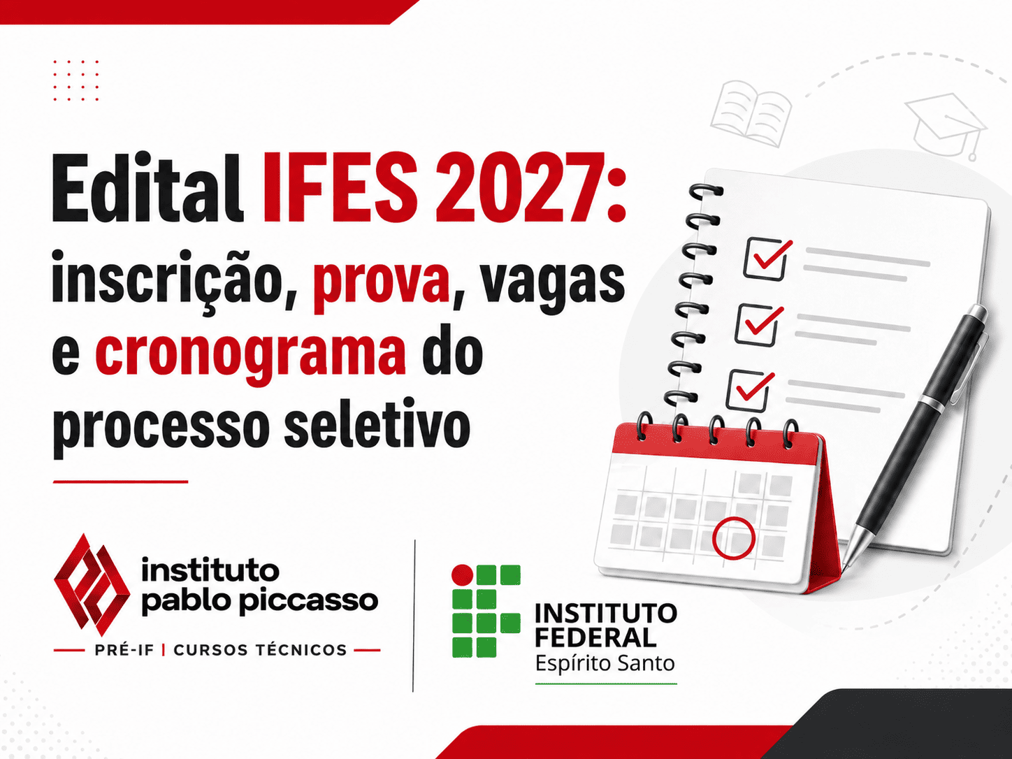 Edital IFES 2027: inscrição, prova, vagas e cronograma do processo seletivo
