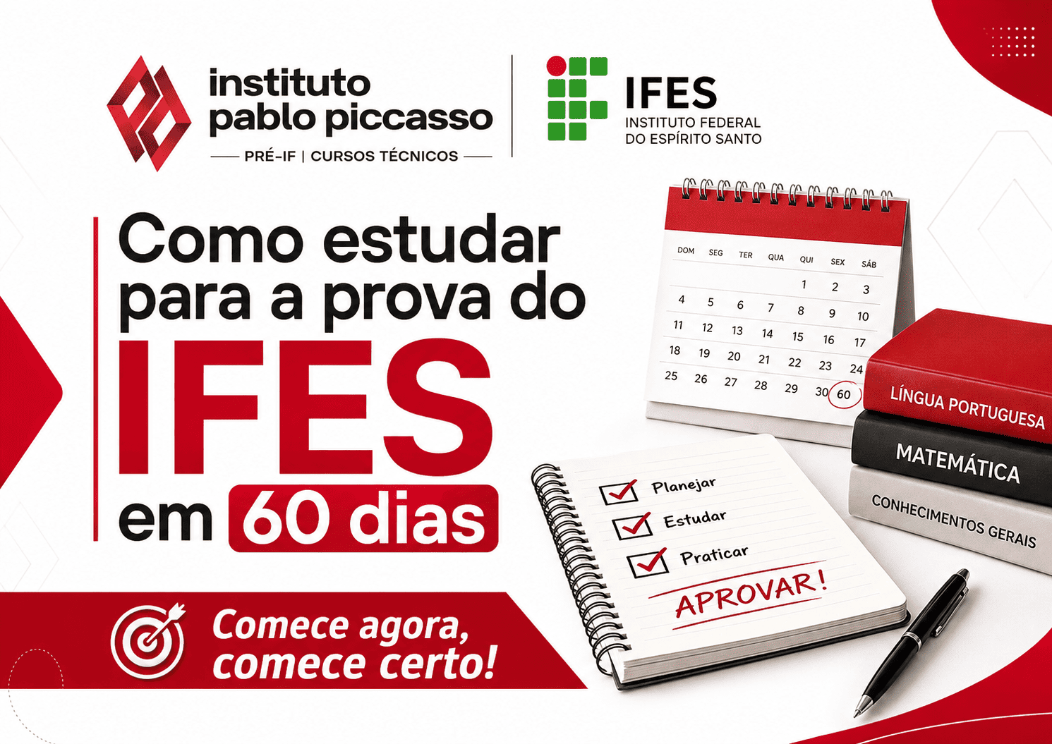 Como estudar para a prova do IFES em 60 dias
