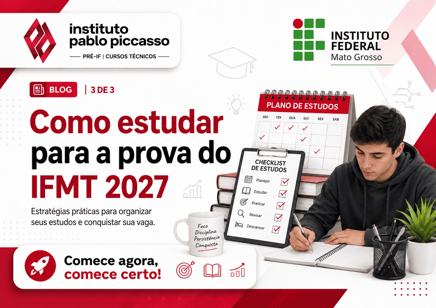 Como estudar para a prova do IFMT 2027