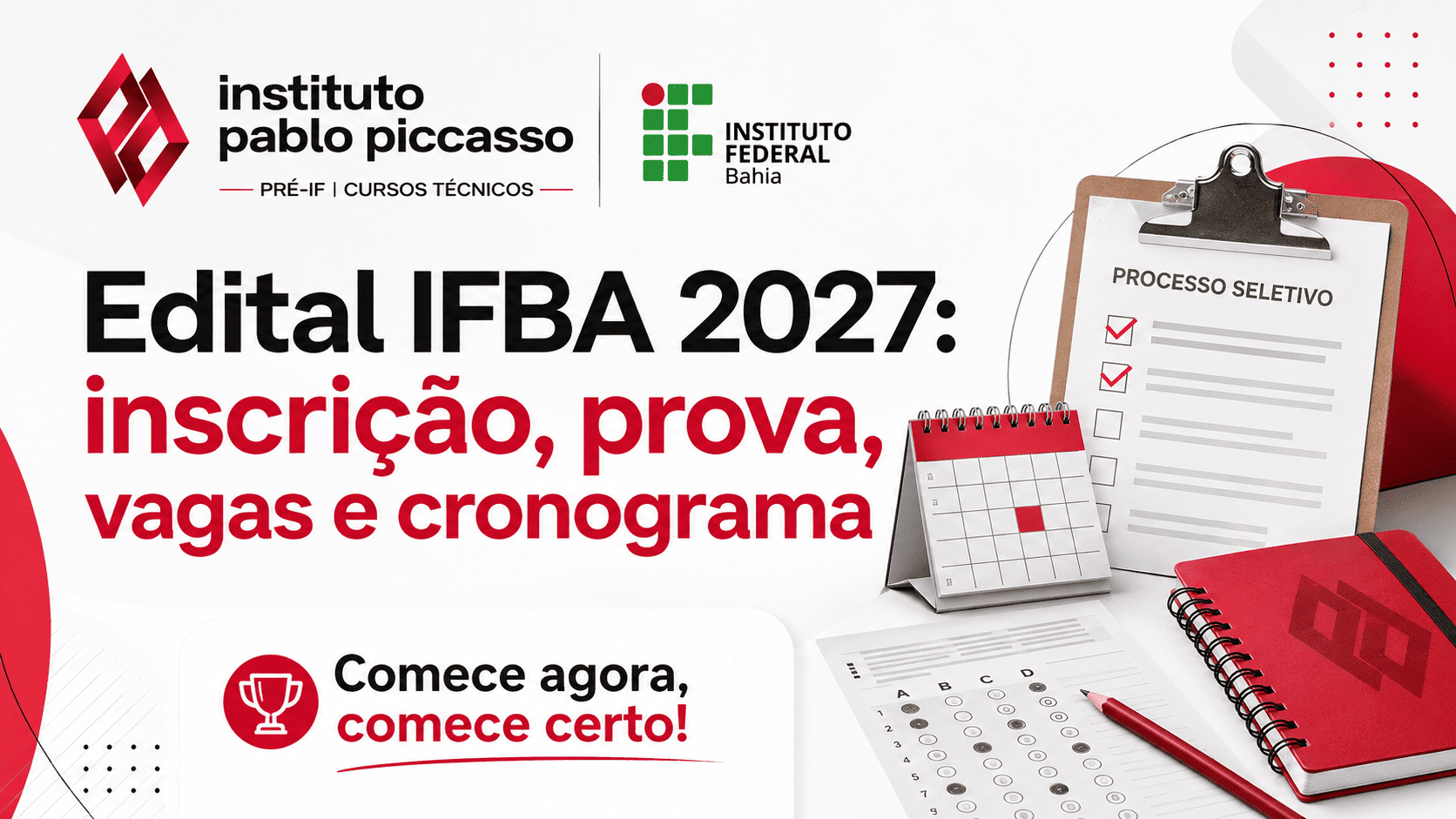 Edital IFBA 2027: inscrição, prova, vagas e cronograma