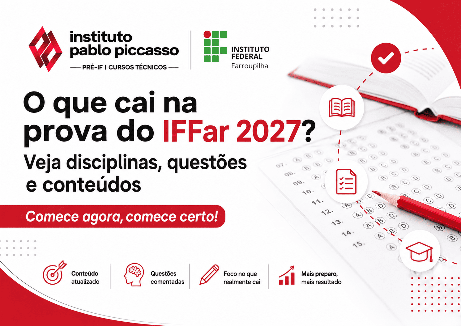 O que cai na prova do IFFar 2027?
