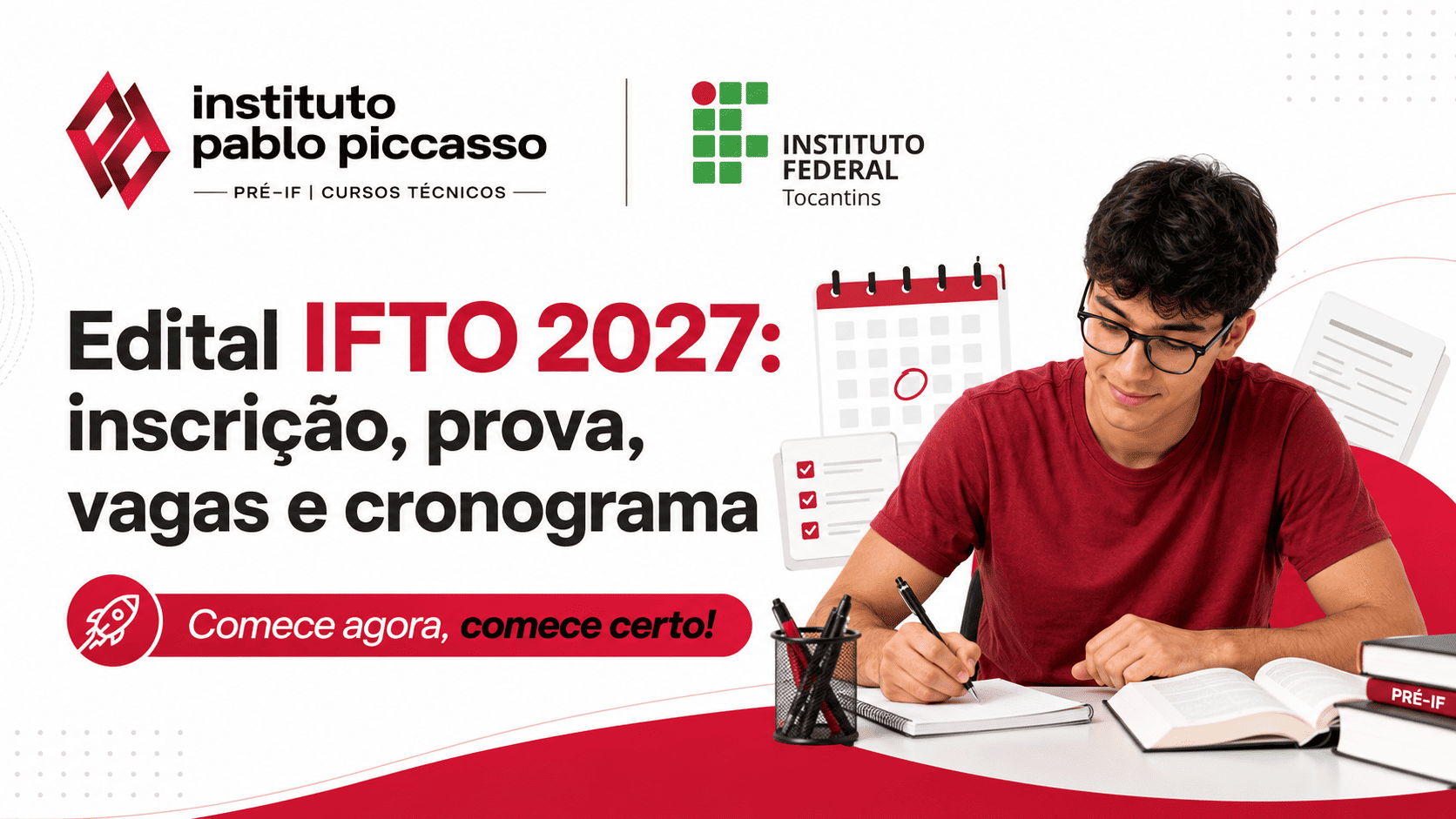 Edital IFTO 2027: inscrição, prova, vagas e cronograma