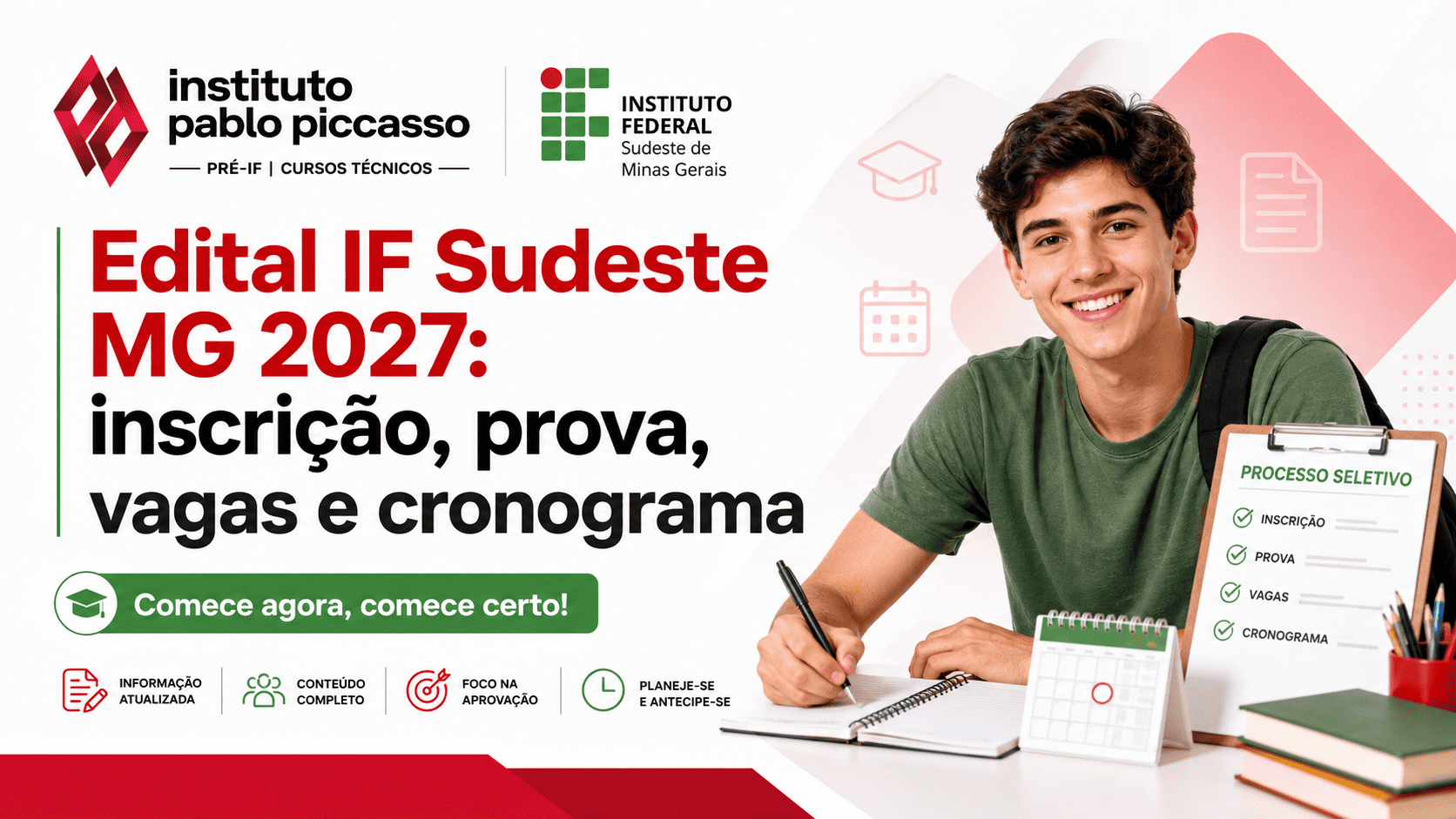 Edital IF Sudeste MG 2027: inscrição, prova, vagas e cronograma