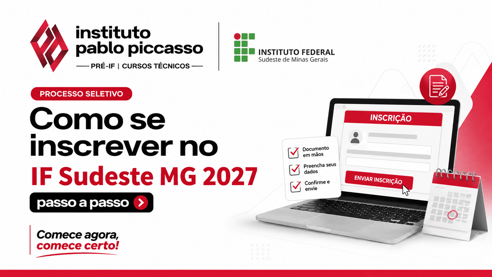 Como se inscrever no IF Sudeste MG 2027 passo a passo