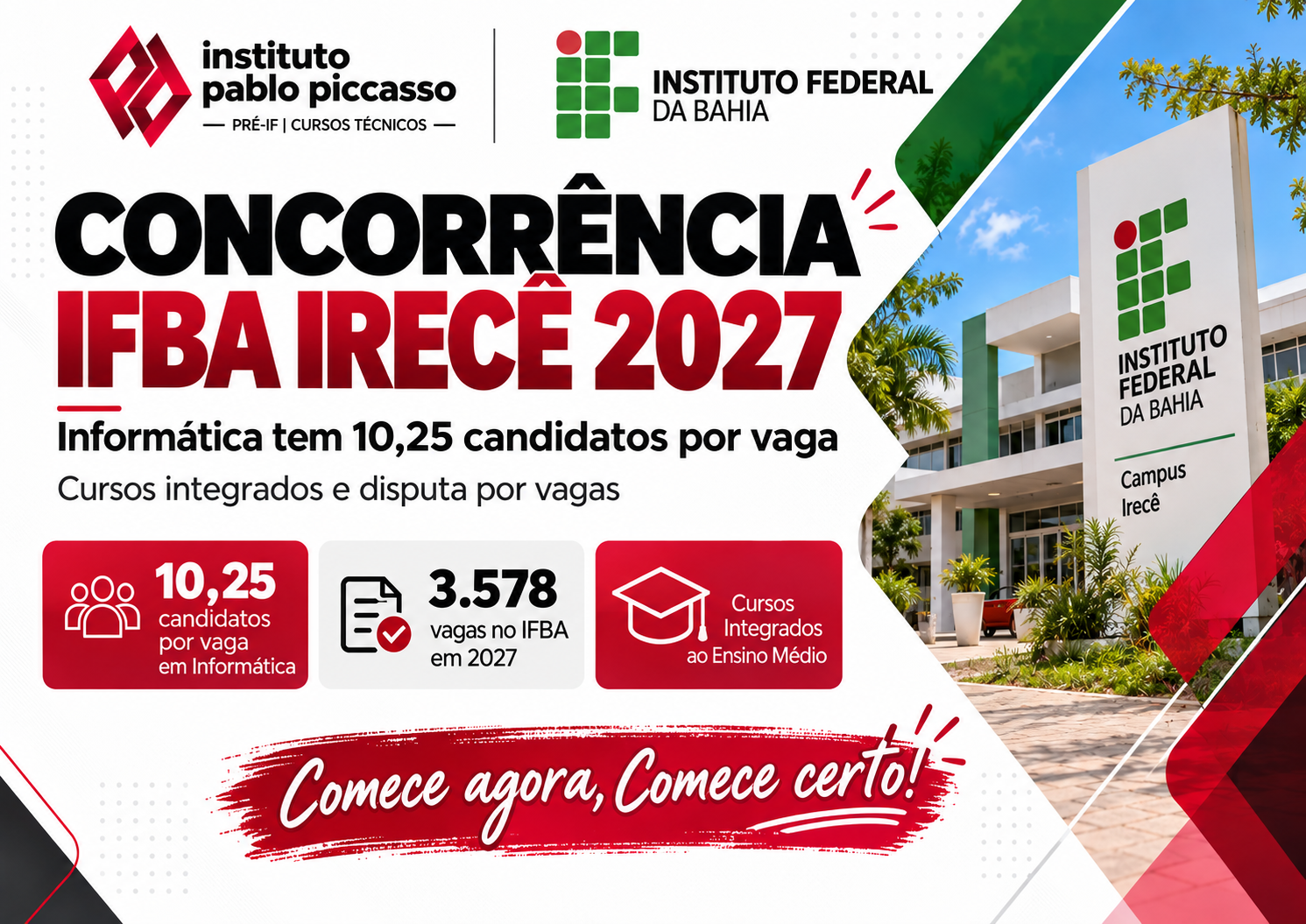 Concorrência IFBA Irecê 2027